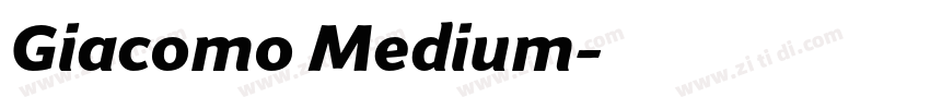 Giacomo Medium字体转换